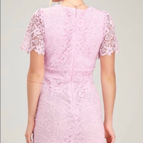 Lulu’s Pink Lace Dress - Picture 2 of 5
